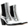Παπούτσια Γυναίκα Χαμηλές Μπότες Carrano E59006 LEATHER MID HEEL CHELSEA BOOTS WOMEN ΑΣΗΜΙ- ΜΑΥΡΟ