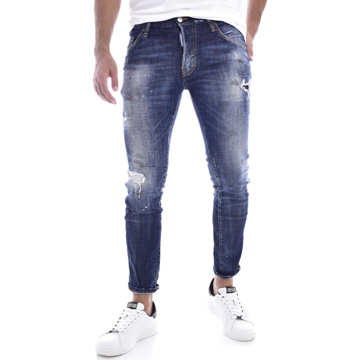 Υφασμάτινα Άνδρας Skinny jeans Dsquared S74LB0872 Μπλέ