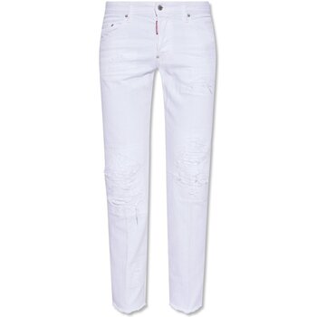 Υφασμάτινα Άνδρας Skinny jeans Dsquared S71LB1055 Άσπρο