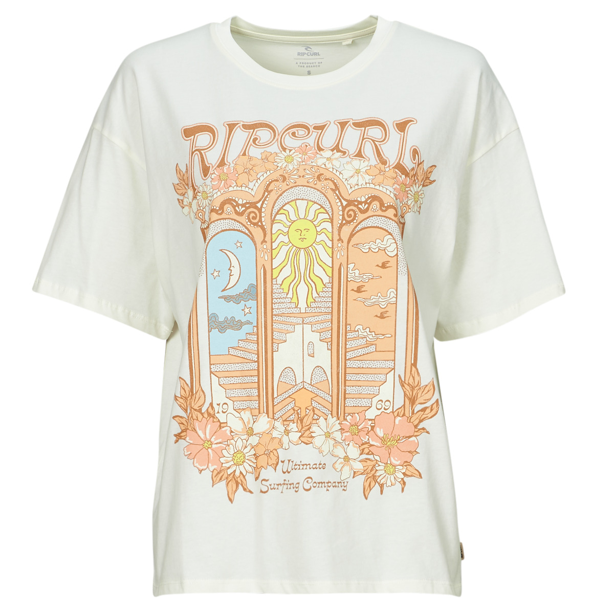 T-shirt με κοντά μανίκια Rip Curl TROPICAL TOUR HERTIAGE TEE
