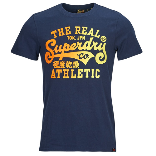 Υφασμάτινα Άνδρας T-shirt με κοντά μανίκια Superdry REWORKED CLASSICS GRAPHIC TEE Marine