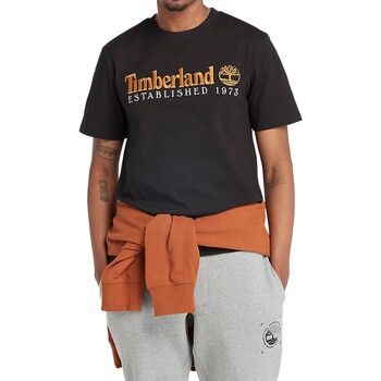 Υφασμάτινα Άνδρας T-shirt με κοντά μανίκια Timberland 221868 Black