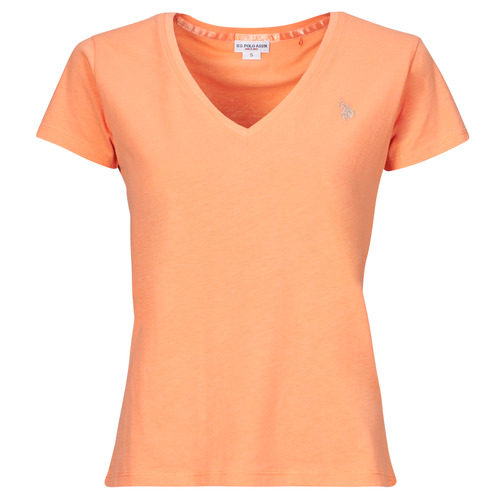 Υφασμάτινα Γυναίκα T-shirt με κοντά μανίκια U.S Polo Assn. BELL Orange