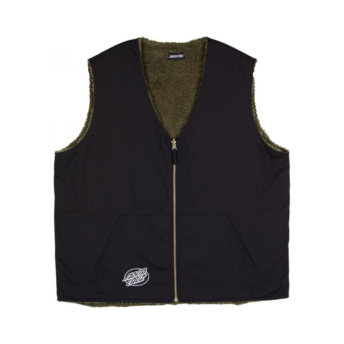 Υφασμάτινα Άνδρας Σακάκι / Blazers Santa Cruz Hideout reversible vest Black