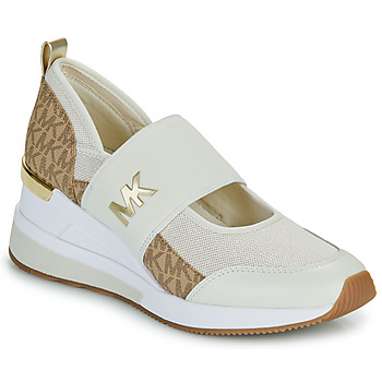 Παπούτσια Γυναίκα Χαμηλά Sneakers MICHAEL Michael Kors FAE TRAINER Beige / Camel / Gold
