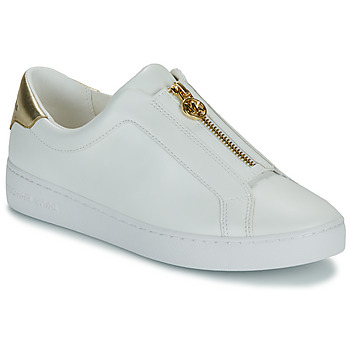 Παπούτσια Γυναίκα Χαμηλά Sneakers MICHAEL Michael Kors KEATON ZIP SLIP ON Άσπρο / Gold