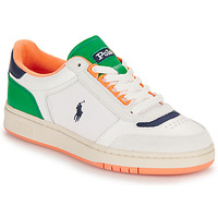 Παπούτσια Χαμηλά Sneakers Polo Ralph Lauren POLO CRT SPT Άσπρο / Green / Orange