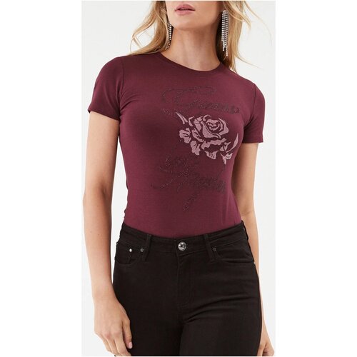 Υφασμάτινα Γυναίκα T-shirts & Μπλούζες Guess W3BI47 J1314 Violet