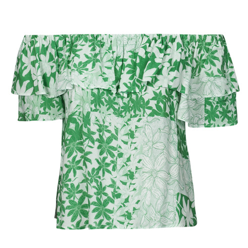 Υφασμάτινα Γυναίκα Μπλούζες Desigual BLUS_ANAÏS Άσπρο / Green