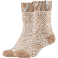 Αξεσουάρ Γυναίκα Κάλτσες Skechers 2PPK Wm Casual Cozy Jacquard Socks Beige