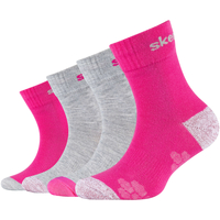 Αξεσουάρ Γυναίκα Κάλτσες Skechers 4PPK Wm Mesh Ventilation Glow Socks Ροζ