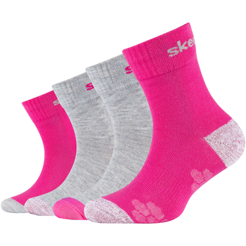 Skechers 4PPK Wm Mesh Ventilation Glow Socks Ροζ