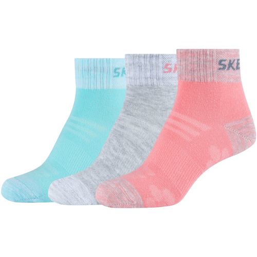 Αξεσουάρ Γυναίκα Κάλτσες Skechers 3PPK Wm Mesh Ventilation Quarter Socks Multicolour