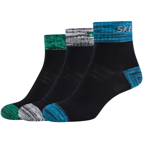 Αξεσουάρ Άνδρας Κάλτσες Skechers 3PPK Boys Mesh Ventilation Quarter Socks Multicolour