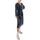 Υφασμάτινα Γυναίκα Φορέματα My T Wearables V NECK LONGSLEEVE LONG DRESS WOMEN ΜΠΕΖ- ΜΠΛΕ