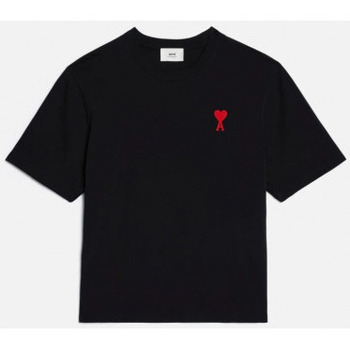 Υφασμάτινα Άνδρας T-shirts & Μπλούζες Ami Paris T SHIRT  COEUR UNISEXE LOOSE UTS004.726 Black