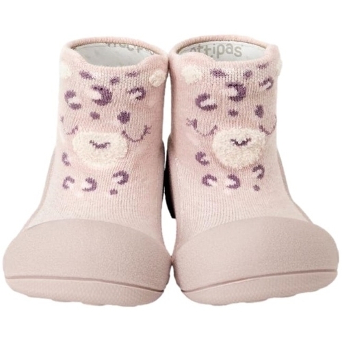 Παπούτσια Παιδί Σοσονάκια μωρού Attipas Panther - Pink Ροζ