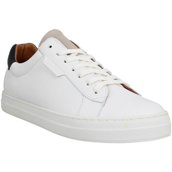 Παπούτσια Άνδρας Sneakers Schmoove Spark Clay Mix Cuir Homme Blanc Zinc Navy Άσπρο