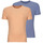 Υφασμάτινα Άνδρας T-shirt με κοντά μανίκια Kaporal RIFT Μπλέ / Orange