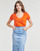 Υφασμάτινα Γυναίκα T-shirt με κοντά μανίκια Les Petites Bombes BRUNIDLE Orange