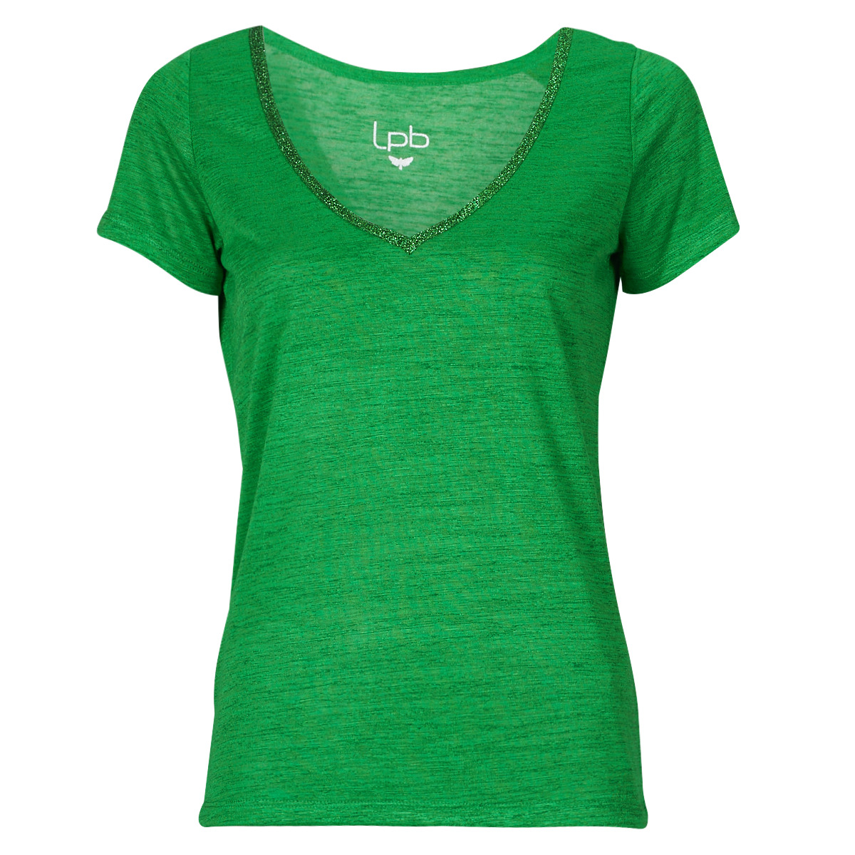 Υφασμάτινα Γυναίκα T-shirt με κοντά μανίκια Les Petites Bombes ARIANA Green