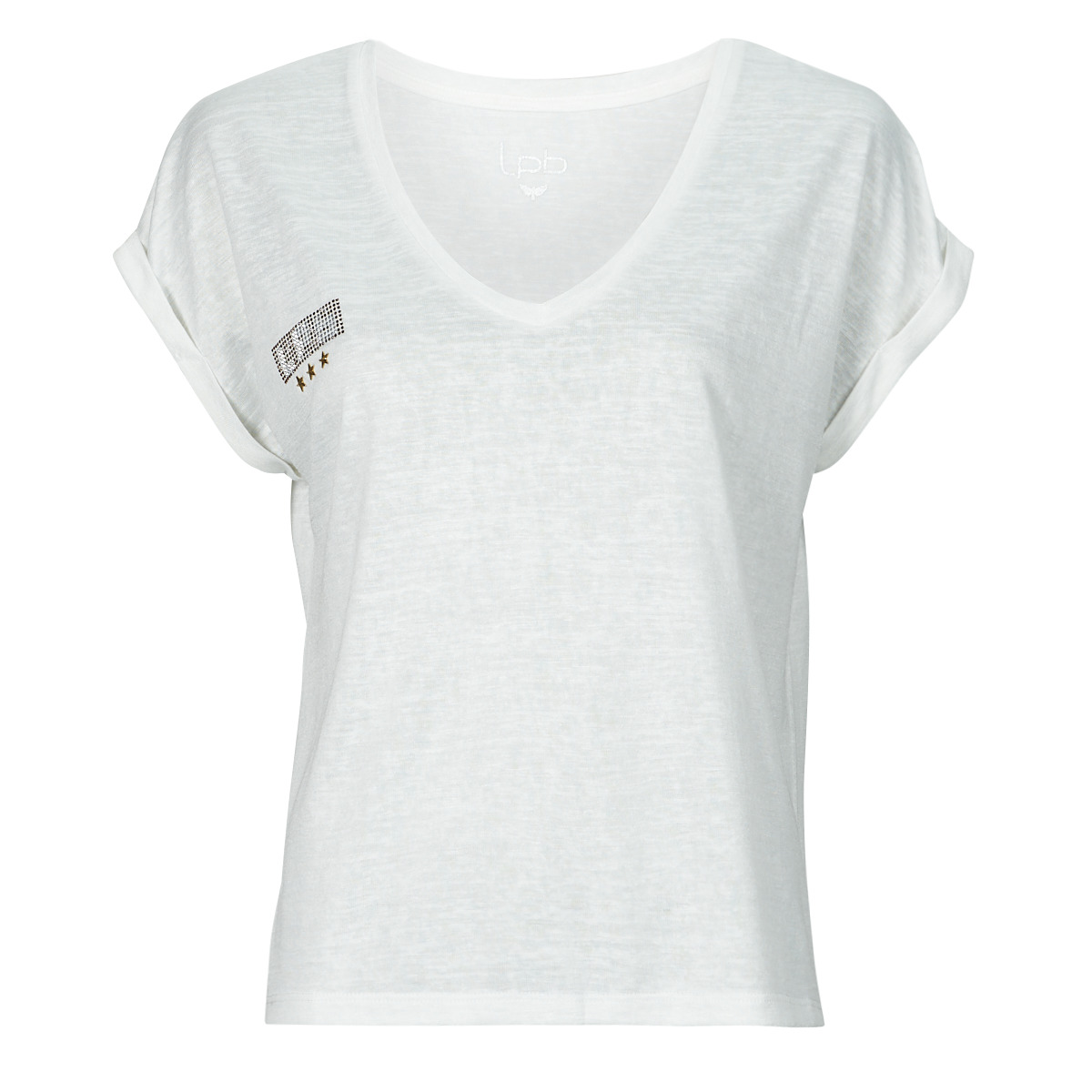 Υφασμάτινα Γυναίκα T-shirt με κοντά μανίκια Les Petites Bombes DERNA Άσπρο
