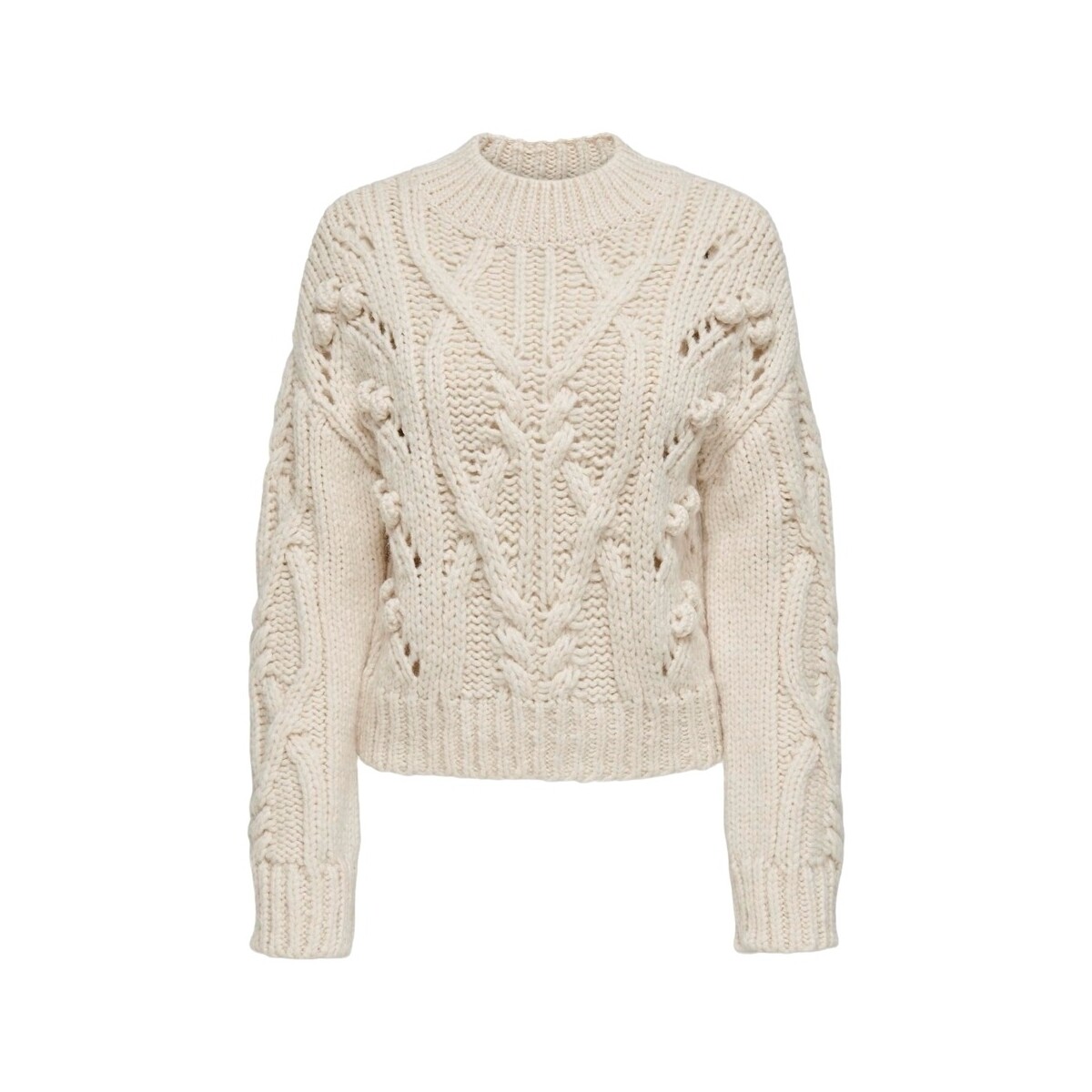 Only  Πουλόβερ Only Margaretha L/S Knit - Pumice Stone