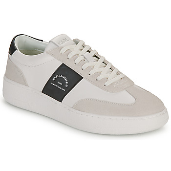 Παπούτσια Άνδρας Χαμηλά Sneakers Karl Lagerfeld KOURT III Maison Band Lo Lace Άσπρο / Black