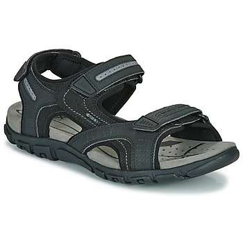 Παπούτσια Άνδρας Σανδάλια / Πέδιλα Geox UOMO SANDAL STRADA Black