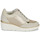 Παπούτσια Γυναίκα Χαμηλά Sneakers Geox ILDE Beige / Gold