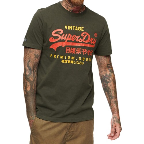 Υφασμάτινα Άνδρας T-shirt με κοντά μανίκια Superdry 223213 Black