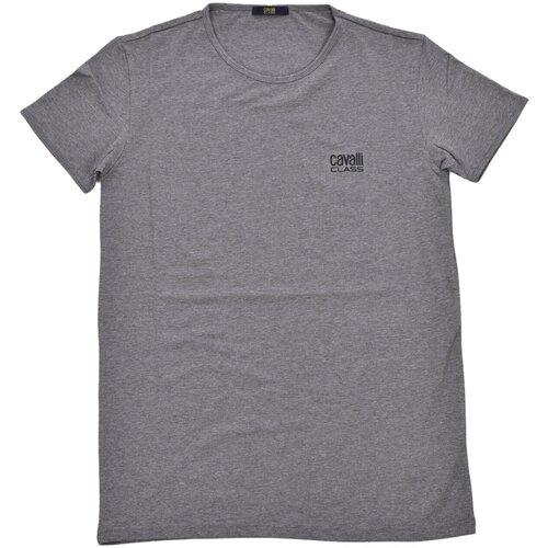 Υφασμάτινα Άνδρας T-shirt με κοντά μανίκια Roberto Cavalli QXO03A JD003 Grey