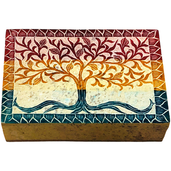 Σπίτι Καλάθια / κουτιά Signes Grimalt Πολύχρωμο Ορθογώνιο Κουτί Multicolour