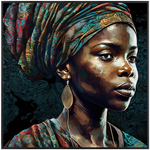 Αφρικανική Γυναίκα Ζωγραφική