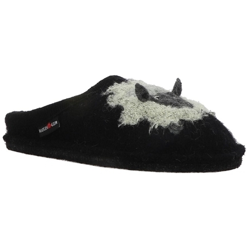 Παπούτσια Γυναίκα Παντόφλες Haflinger FLAIR LAMBY Black