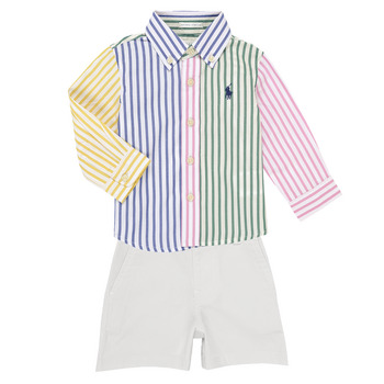 Υφασμάτινα Αγόρι Σετ Polo Ralph Lauren LS BD FNSHRT-SETS-SHORT SET Multicolour