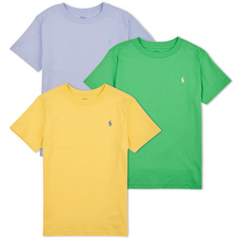 Υφασμάτινα Παιδί T-shirt με κοντά μανίκια Polo Ralph Lauren 3PKCNSSTEE-SETS-GIFT BOX SET Μπλέ / Green / Yellow / Bl / Hycnth / Cls / Kly / Oasis / Yellow