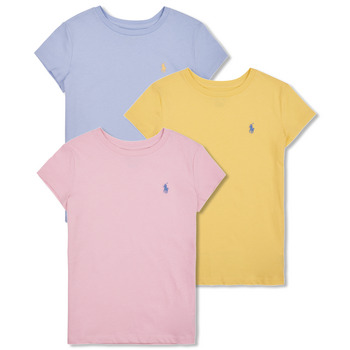 Υφασμάτινα Κορίτσι T-shirt με κοντά μανίκια Polo Ralph Lauren TEE BUNDLE-SETS-GIFT BOX SET Ροζ / Μπλέ / Σιελ / Yellow / Garpink / Oasyell / Bluhyac