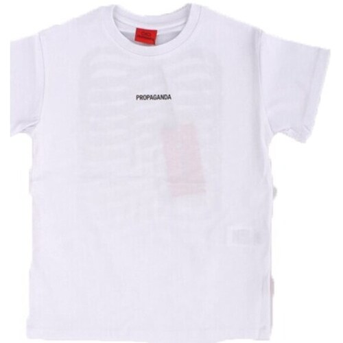Υφασμάτινα Αγόρι T-shirt με κοντά μανίκια Propaganda 23FWPRBLTS415 Άσπρο