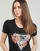 Υφασμάτινα Γυναίκα T-shirt με κοντά μανίκια Guess TROPICAL TRIANGLE Black