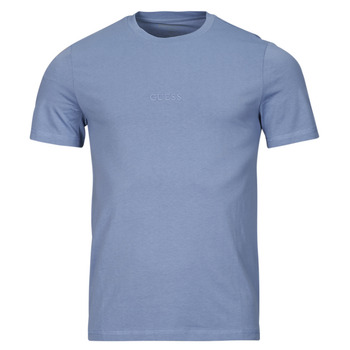 Υφασμάτινα Άνδρας T-shirt με κοντά μανίκια Guess AIDY CN SS Μπλέ