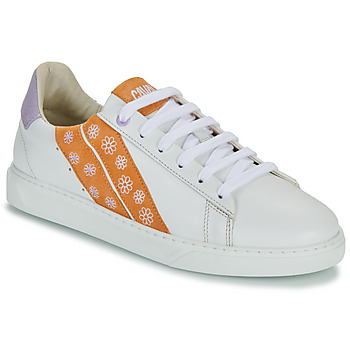 Παπούτσια Γυναίκα Χαμηλά Sneakers Caval SLASH Άσπρο / Orange
