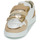 Παπούτσια Γυναίκα Χαμηλά Sneakers Caval VELCROS Άσπρο / Gold
