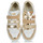 Παπούτσια Άνδρας Χαμηλά Sneakers Caval VELCROS Άσπρο / Gold