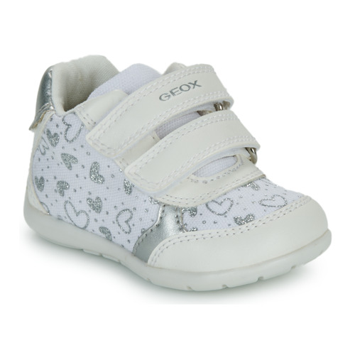 Παπούτσια Κορίτσι Χαμηλά Sneakers Geox B ELTHAN GIRL Άσπρο / Silver