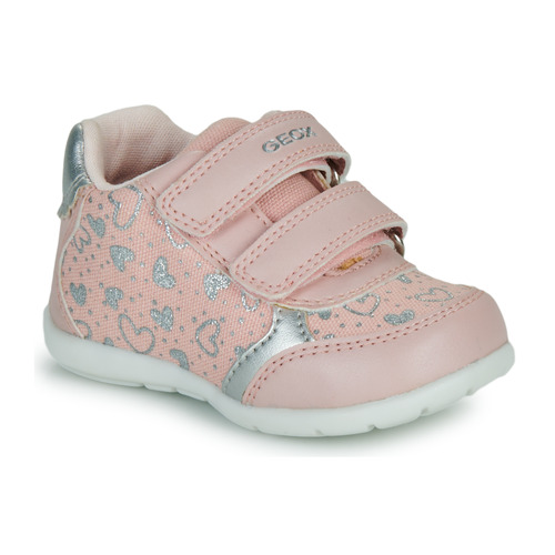 Παπούτσια Κορίτσι Χαμηλά Sneakers Geox B ELTHAN GIRL Ροζ / Silver