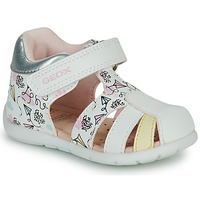 Παπούτσια Κορίτσι Σανδάλια / Πέδιλα Geox B ELTHAN GIRL Άσπρο / Ροζ / Yellow