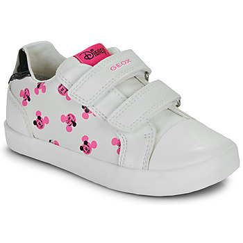Παπούτσια Κορίτσι Χαμηλά Sneakers Geox B KILWI GIRL Άσπρο / Ροζ