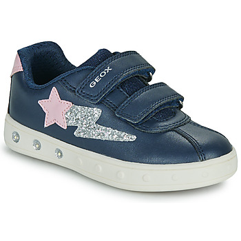 Παπούτσια Κορίτσι Χαμηλά Sneakers Geox J SKYLIN GIRL Marine / Ροζ