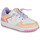 Παπούτσια Κορίτσι Χαμηλά Sneakers Geox J WASHIBA GIRL Άσπρο / Orange / Violet